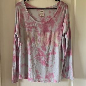 VS PINK tie die modal top